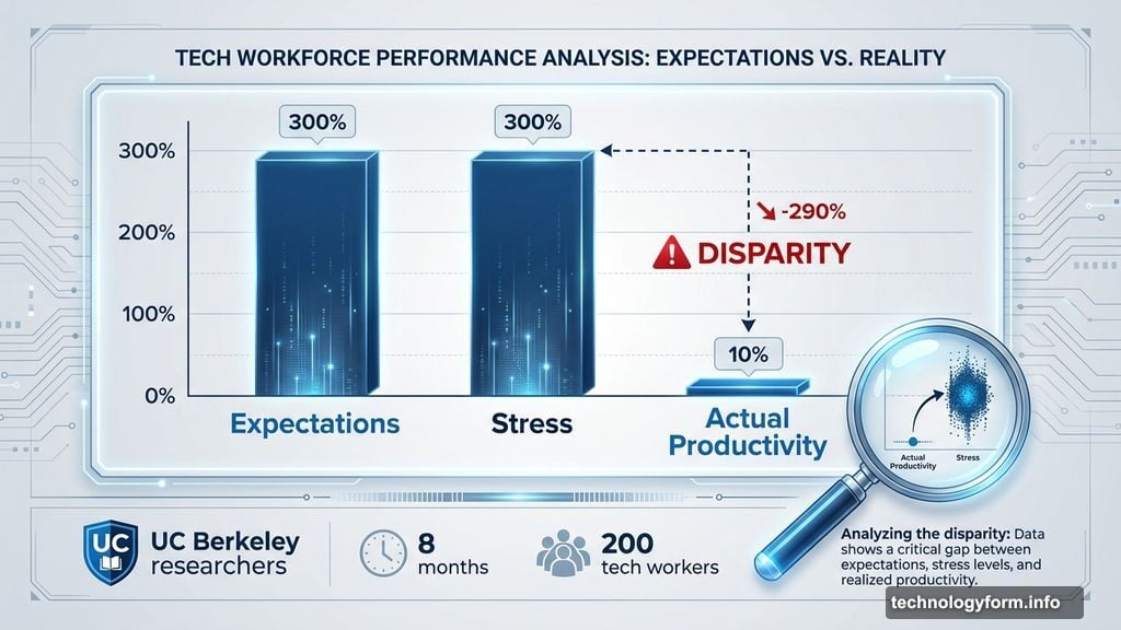 Expectations tripled, stress tripled, productivity only up by maybe ten percent