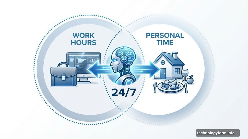 AI tools available 24/7 erase boundaries between work and personal time