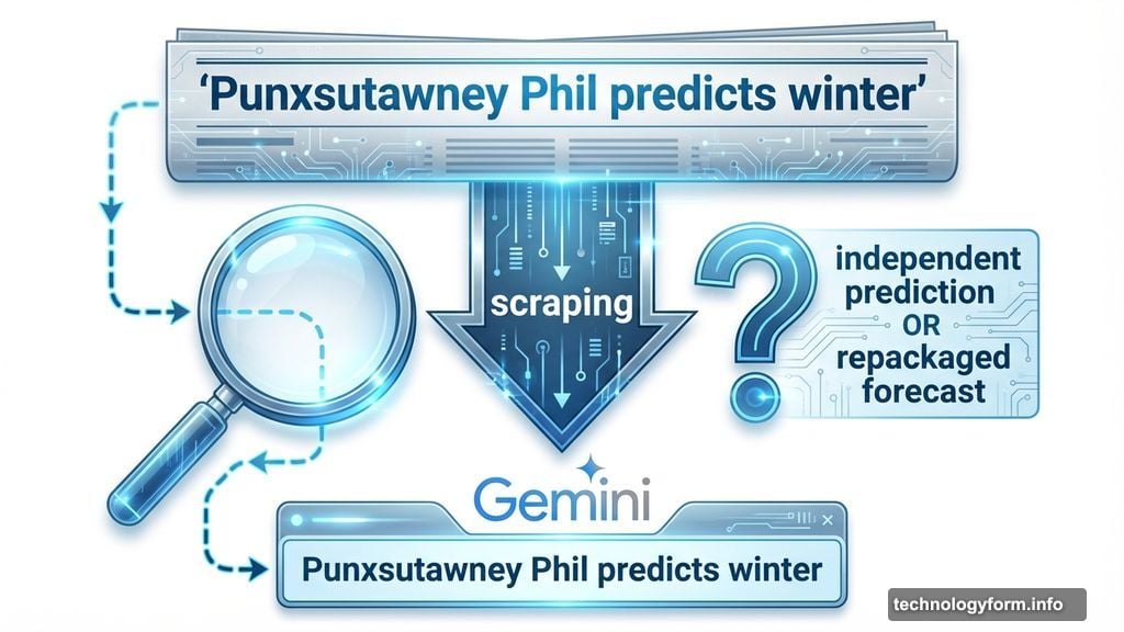 Gemini might have just scraped news and repackaged forecast