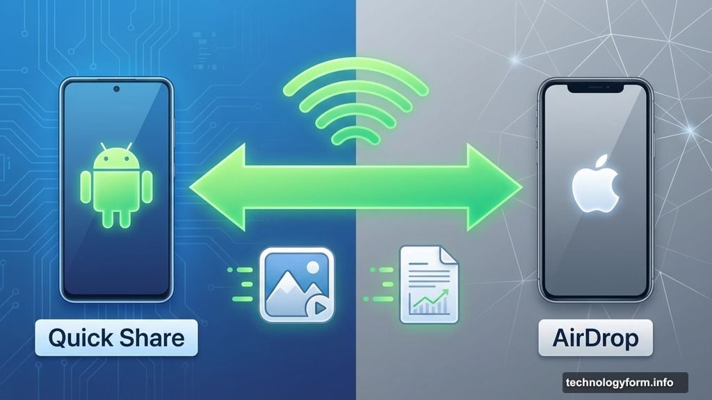 Quick Share compatibility enables wireless file transfer between Android and iPhone