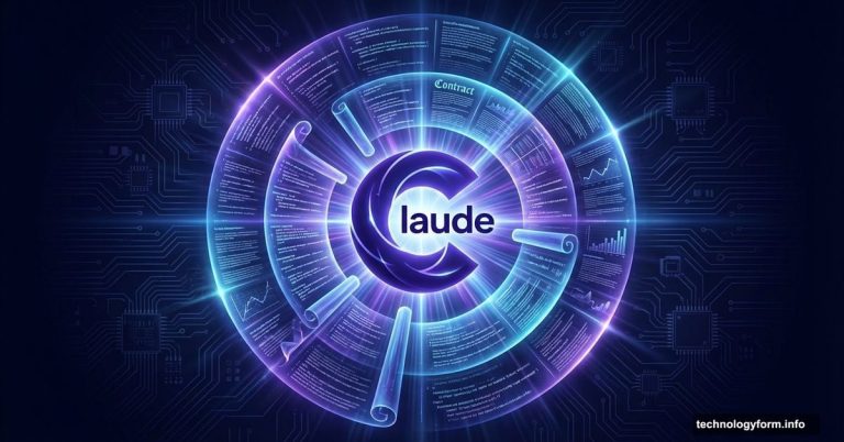 Claude AI logo radiating light over an expanding glowing context window