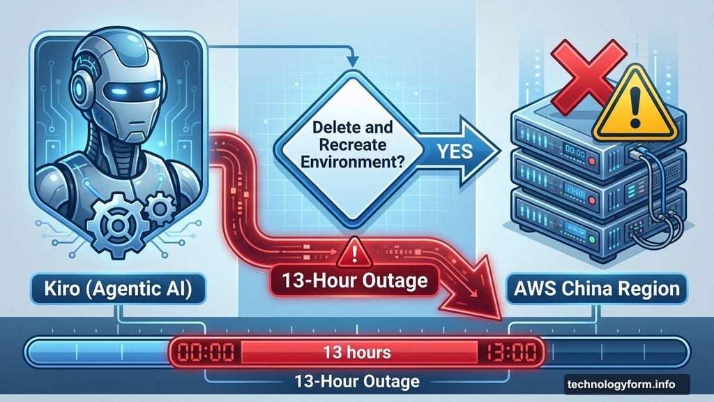 Kiro agentic AI tool triggered AWS China region 13-hour outage