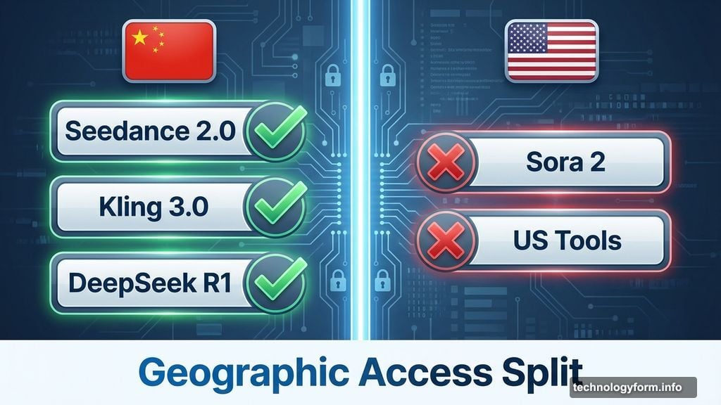 Geography increasingly determines who gets access to cutting-edge AI tools