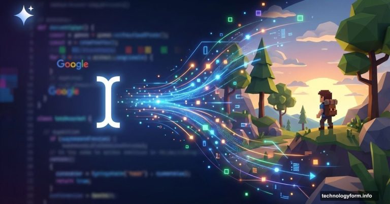 Text prompt transforming into 3D video game world instantly