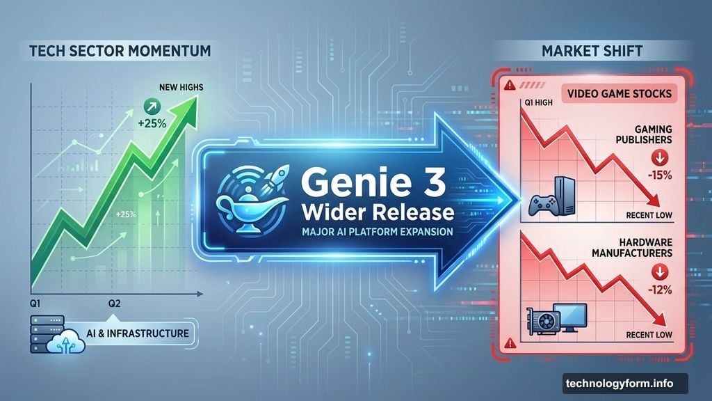 Video game stocks dropped when Google announced Genie 3 wider release