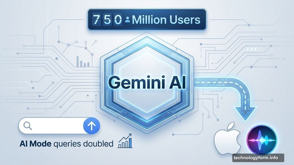 Gemini AI passed 750 million users and powers Siri