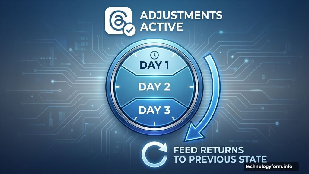 Feed adjustments only last three days then return to previous state