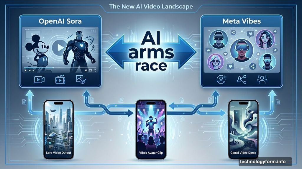 Competition between Meta and OpenAI for AI-generated content platform
