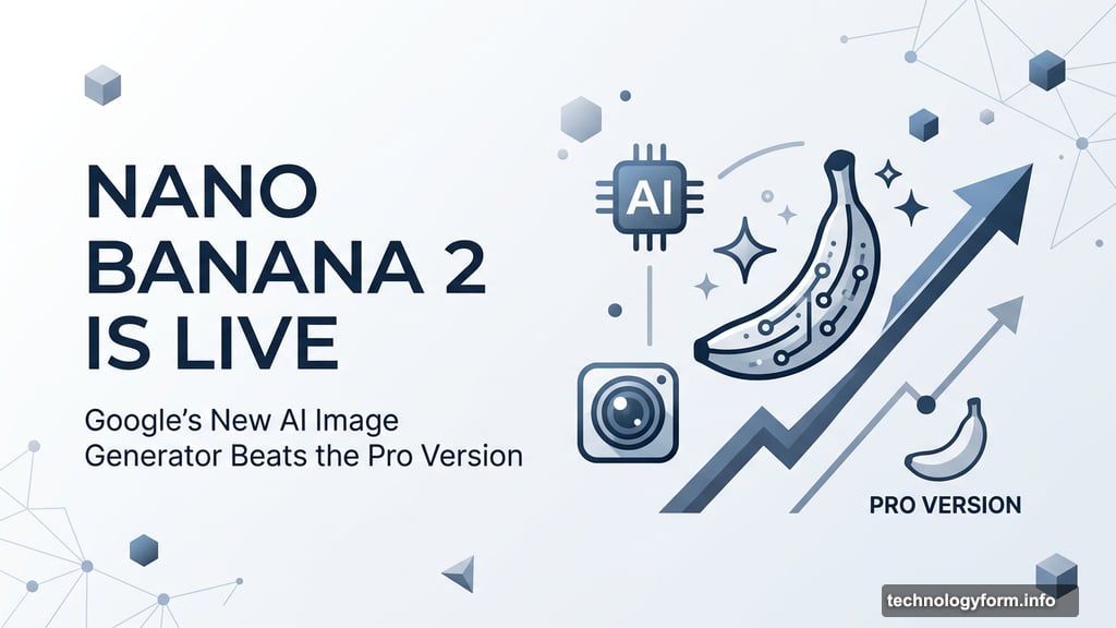 Modern minimalist illustration 1 for: Nano Banana 2 is Live. Google's New AI Image Generator Beats the Pro Version