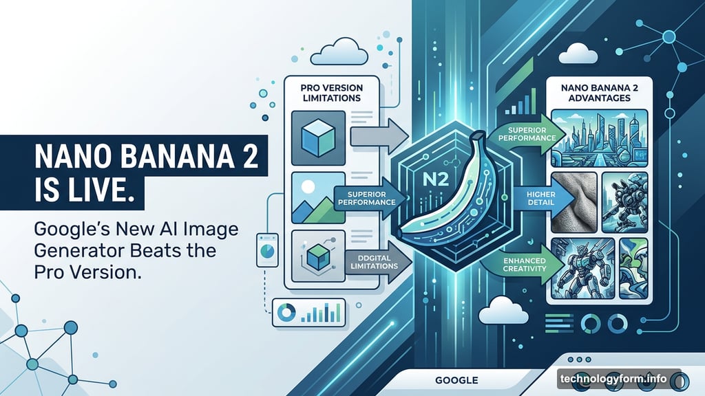 Modern minimalist illustration 2 for: Nano Banana 2 is Live. Google's New AI Image Generator Beats the Pro Version