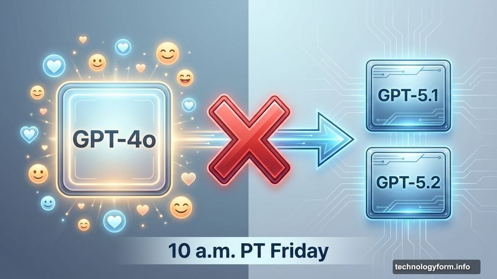 OpenAI retired GPT-4o along with older models Friday morning