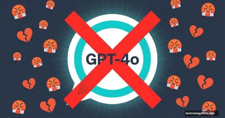 ChatGPT GPT-4o logo crossed out with red X, surrounded by angry emojis