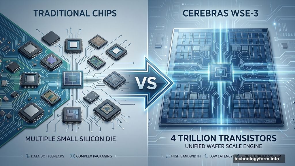 Cerebras builds one massive processor spanning entire silicon wafer