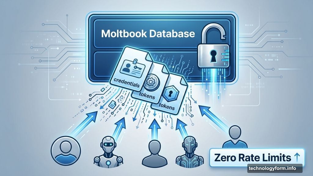 Moltbook database leaked every credential publicly with zero rate limits
