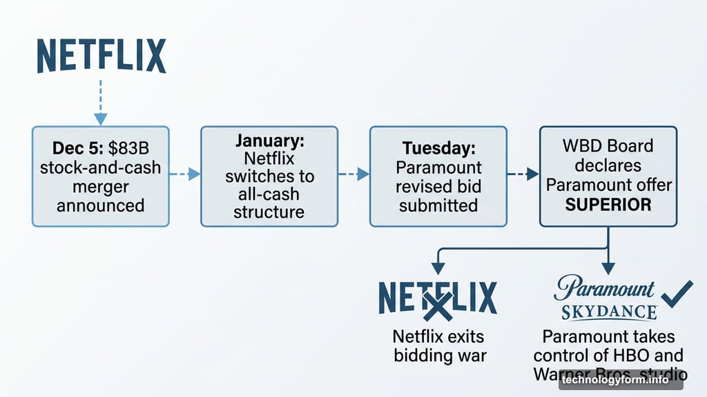 Timeline of Netflix and Paramount bidding war for Warner Bros. Discovery