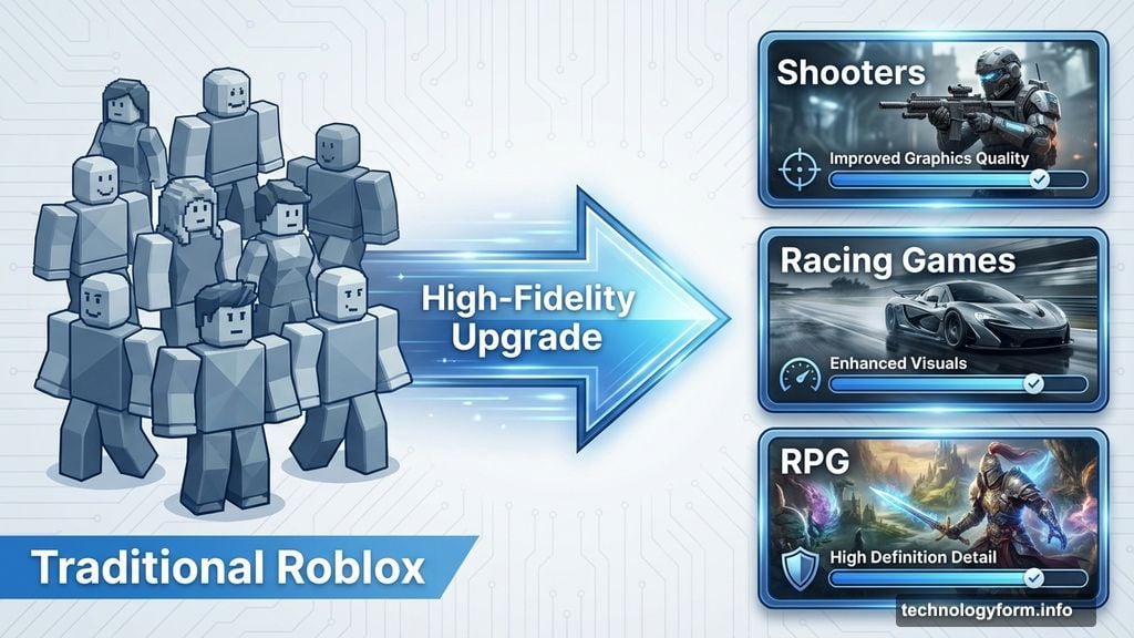 High-fidelity games replace blocky worlds in Roblox platform upgrade