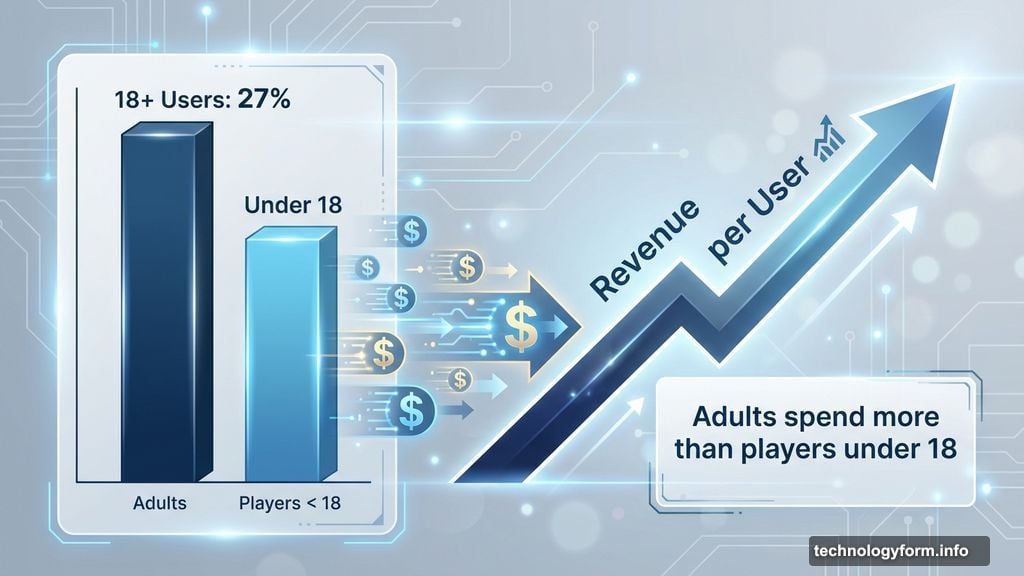 Adults spending more money than younger players on Roblox