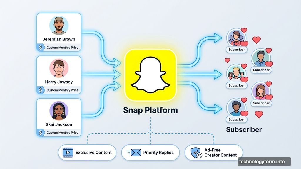 Snapchat creator subscriptions launch with exclusive content and priority replies