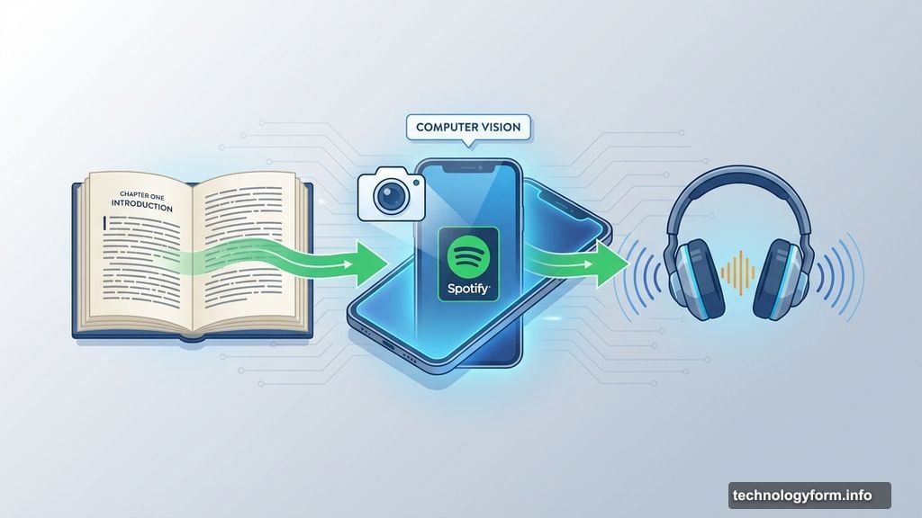 Spotify Page Match scans physical book pages using computer vision