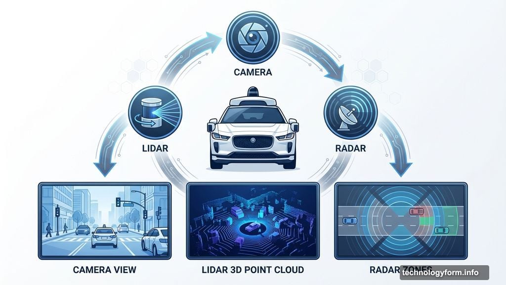 Multi-modal sensor testing simulates cameras lidar and radar simultaneously