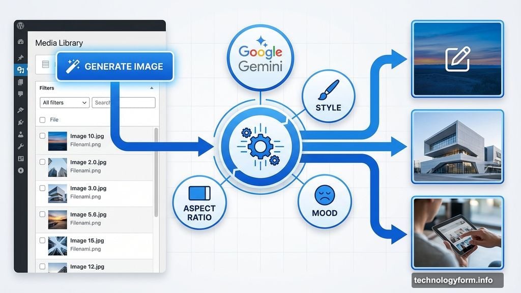 Google Gemini Nano Banana models power image creation inside WordPress Media Library