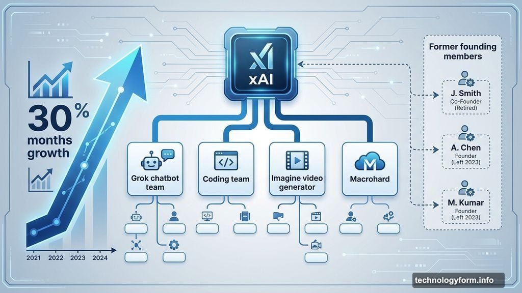 xAI reorganization splits into four teams after founding member departures