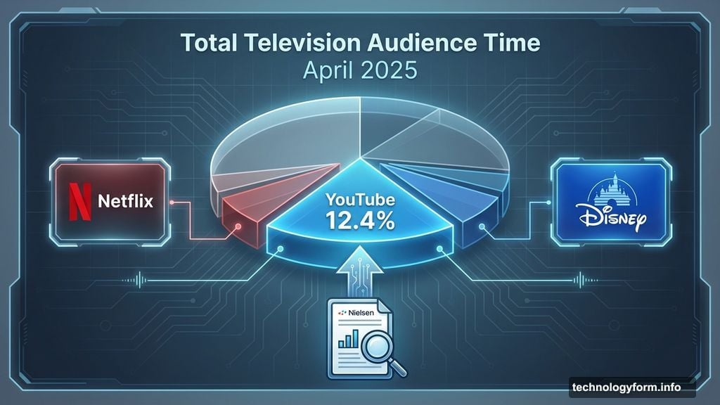 Nielsen report shows YouTube captured 12.4% of television audience time