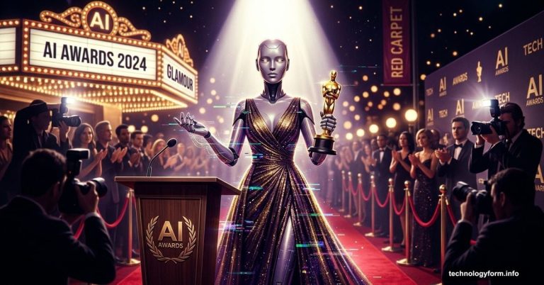 AI influencer with extra fingers accepts award at glitzy ceremony