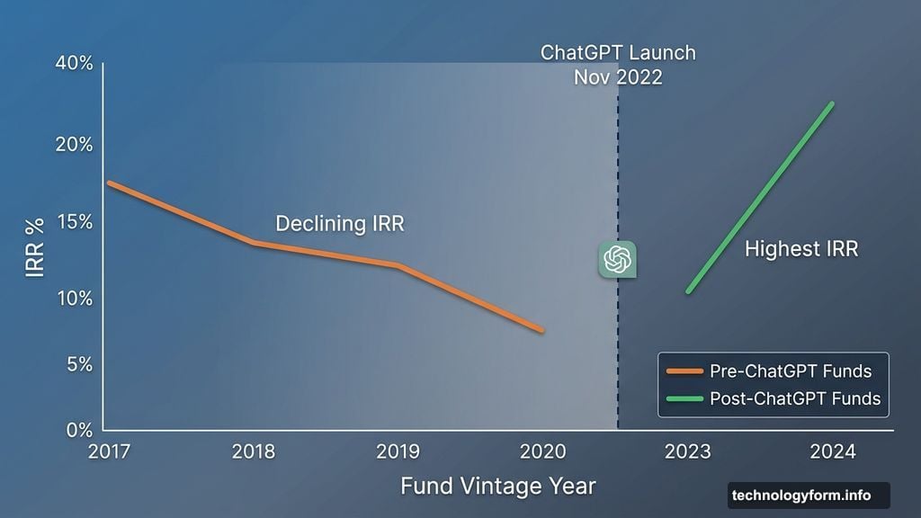 Funds raised in 2023 and 2024 posting highest IRR after ChatGPT launch