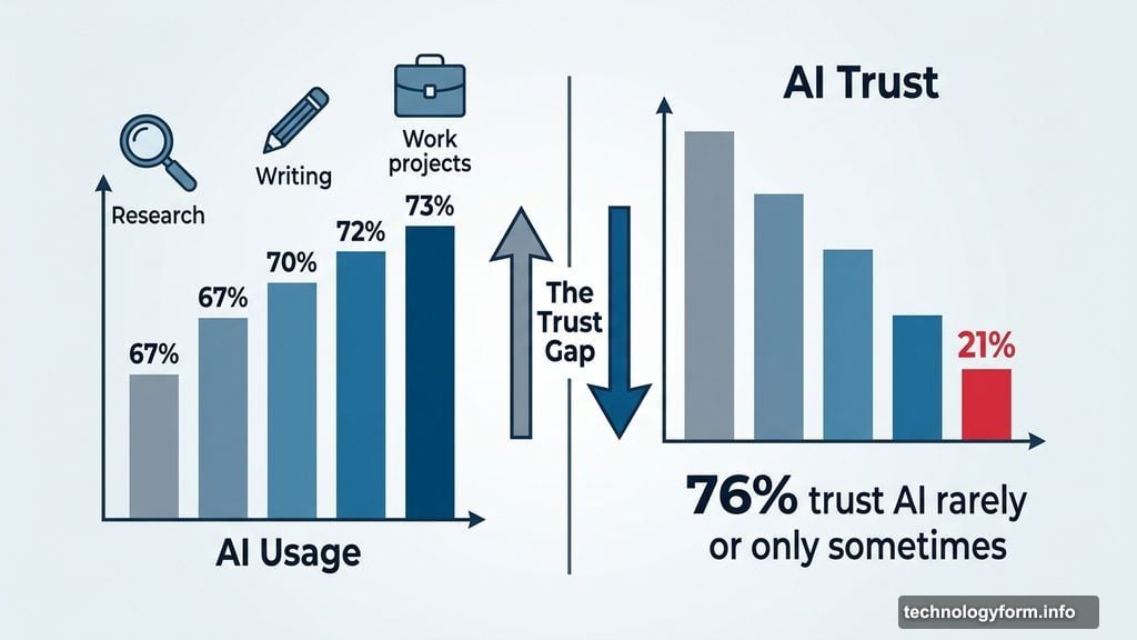 Americans use AI for research but only 21 percent trust it