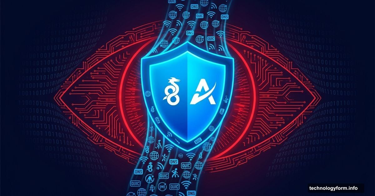 VPN shield disguised as normal traffic bypasses government censorship firewall