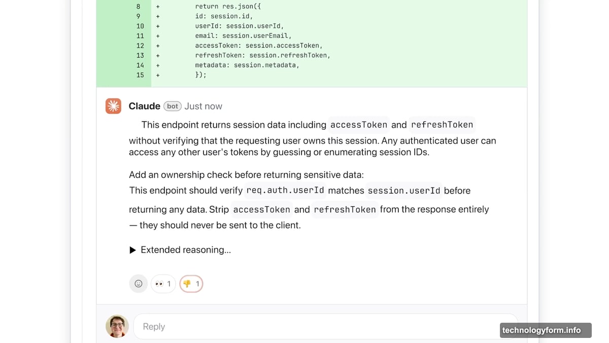 Claude Code Review catches logic errors in GitHub pull requests automatically