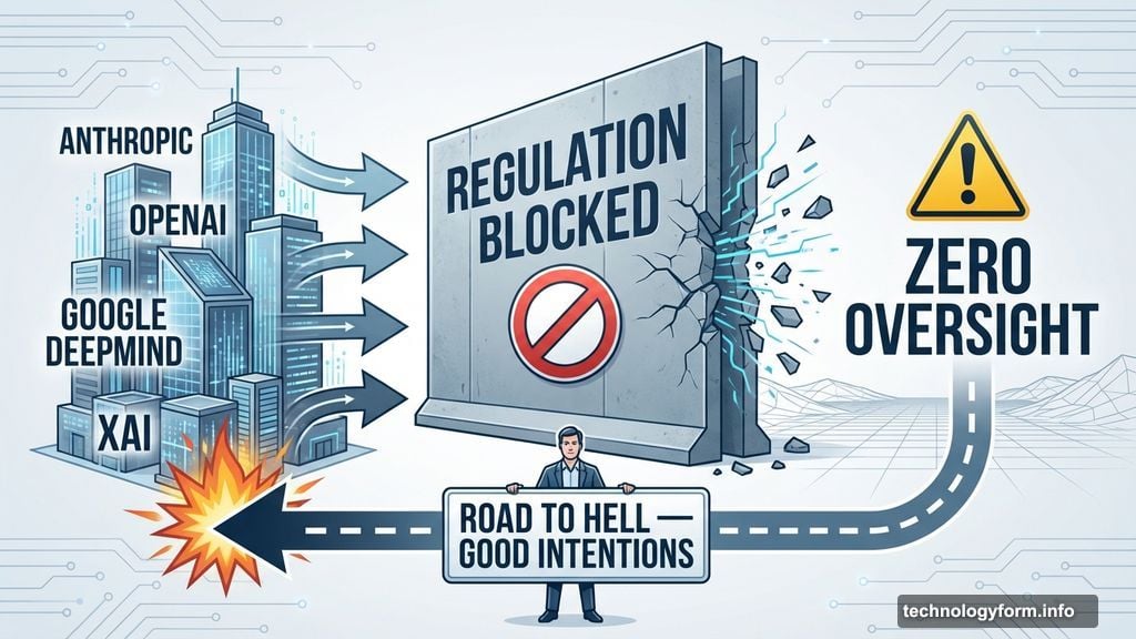 AI companies lobbied against regulation leaving zero oversight protecting anyone