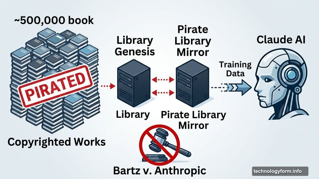 Anthropic illegally downloaded copyrighted works from pirated content websites to train Claude