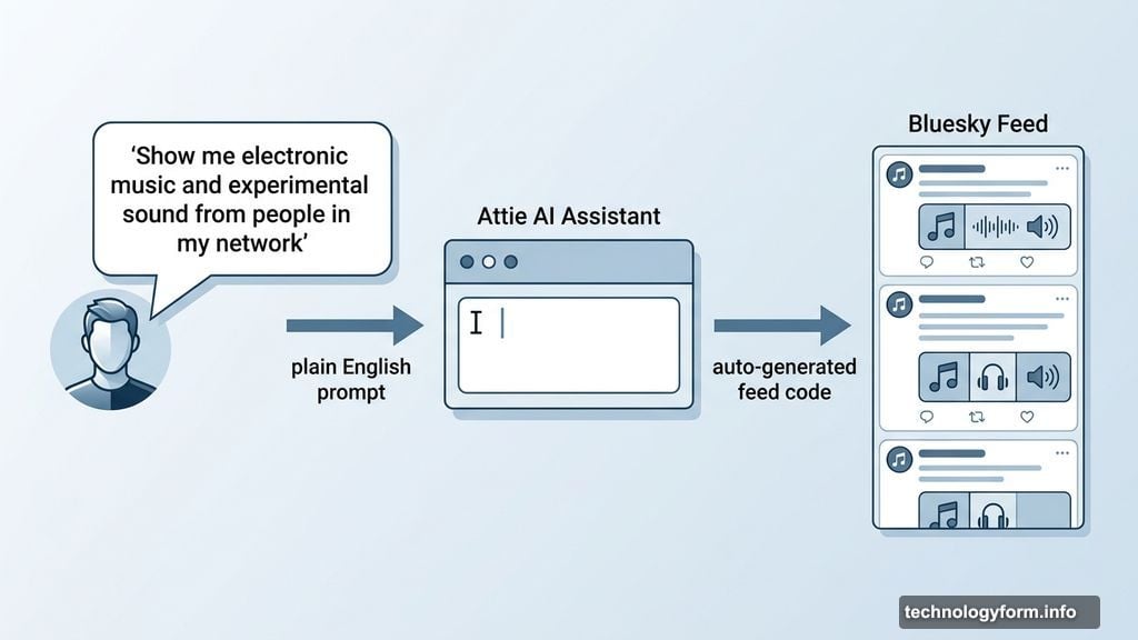 Attie AI assistant converts plain English prompts into custom Bluesky feeds