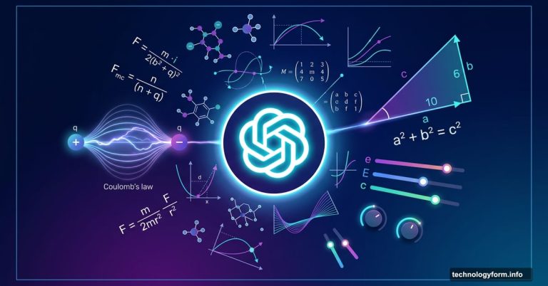 ChatGPT interface displaying interactive animated math and science diagrams