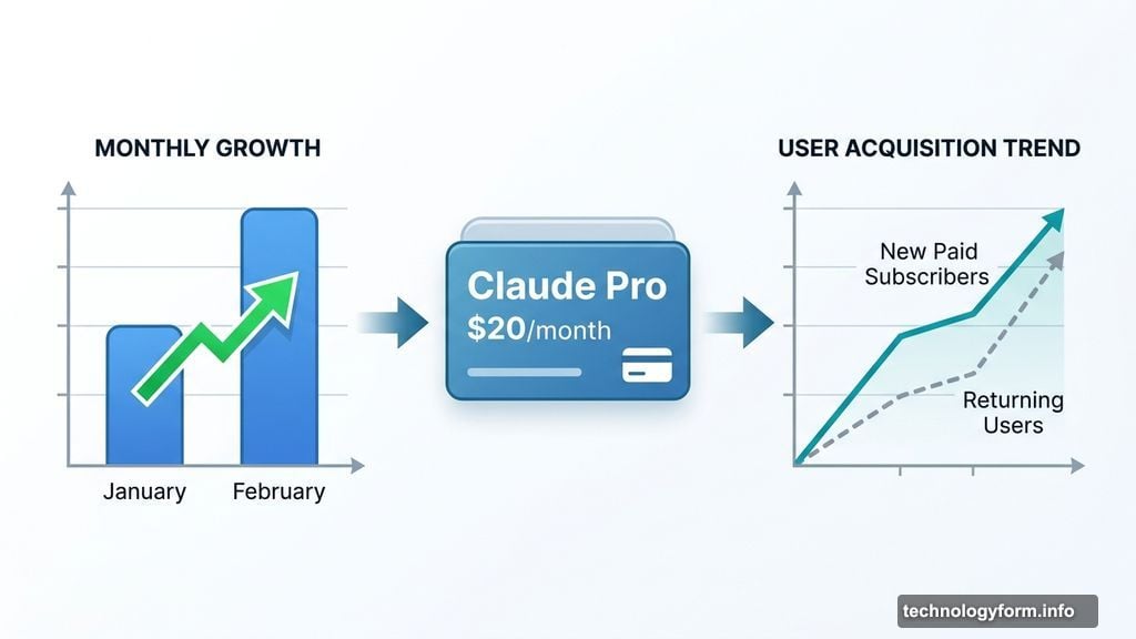 Claude paid subscriptions have more than doubled so far this year