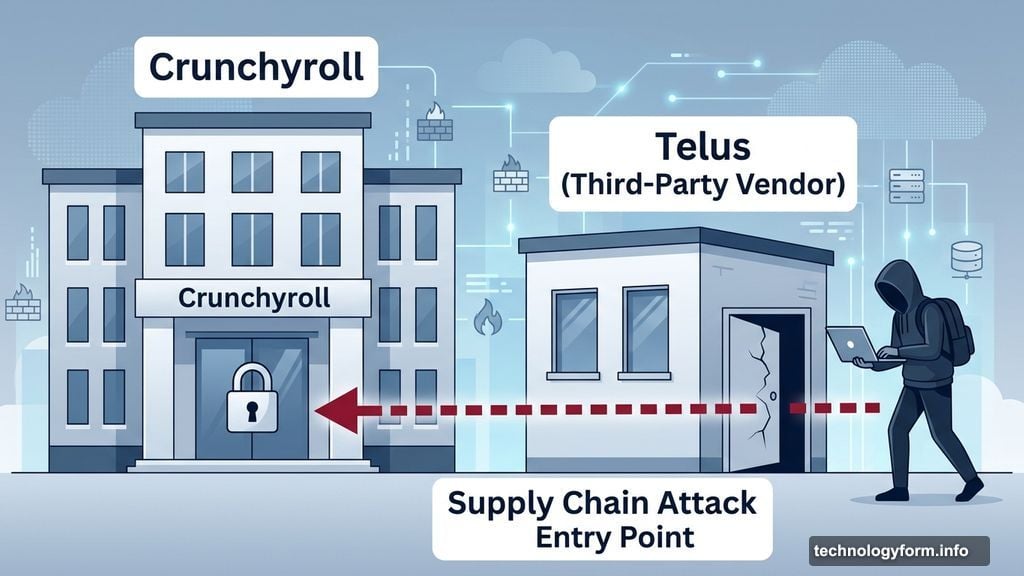 Hacker bypasses Crunchyroll by breaching third-party vendor Telus