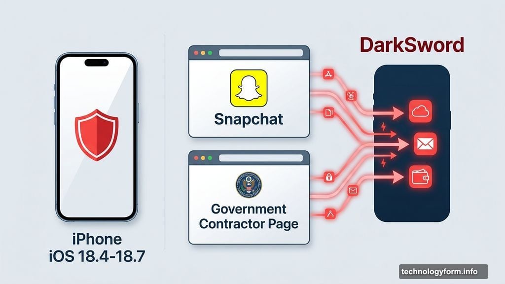 DarkSword spyware spreads through fake Snapchat and government contractor websites
