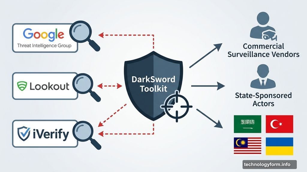 Google Lookout iVerify identify state-sponsored DarkSword targeting multiple countries