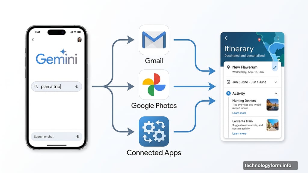 Gemini Personal Intelligence pulls data from Gmail and Google Photos