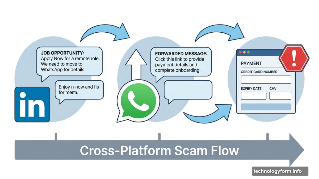 Scam starts with fake LinkedIn job offer moves to WhatsApp payment