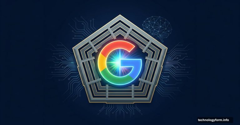 Google Gemini AI logo merging with Pentagon building silhouette
