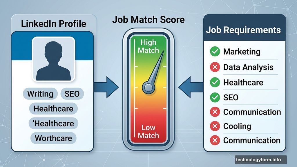 Job Match feature compares LinkedIn profile directly against job requirements