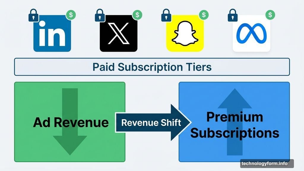 LinkedIn, X, Snapchat and Meta shift revenue beyond advertising to subscriptions
