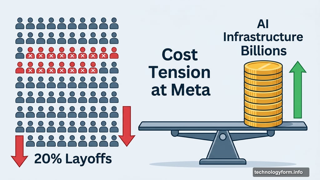 Meta cuts 20% of staff while pouring billions into AI infrastructure