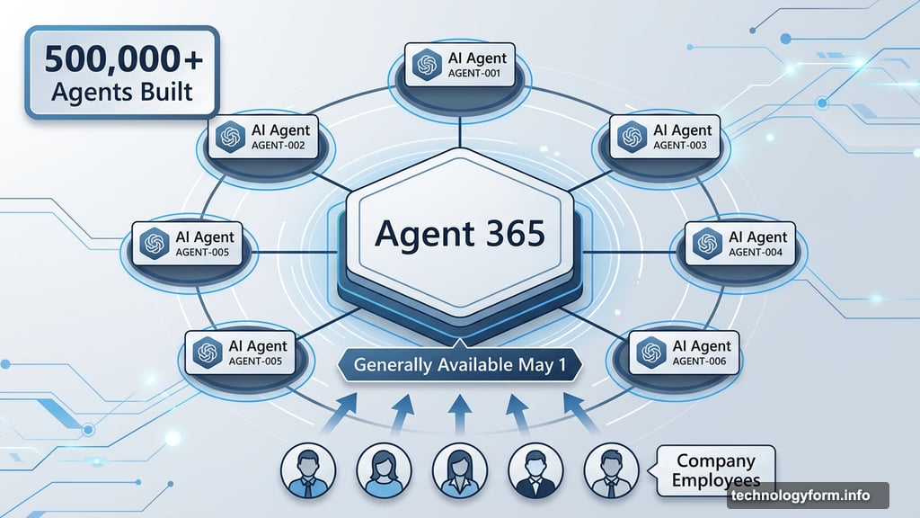 Agent 365 platform manages over 500000 AI agents for company employees