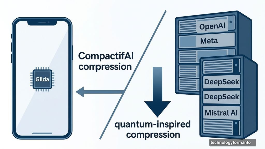 CompactifAI quantum-inspired compression shrinks OpenAI Meta DeepSeek Mistral models