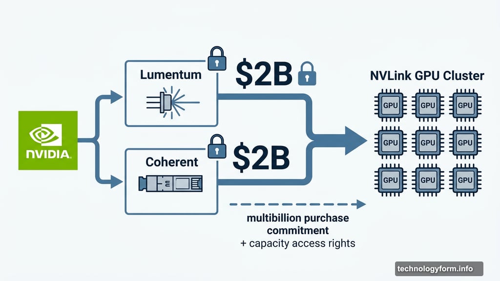Nvidia invests four billion in Lumentum and Coherent laser components supply