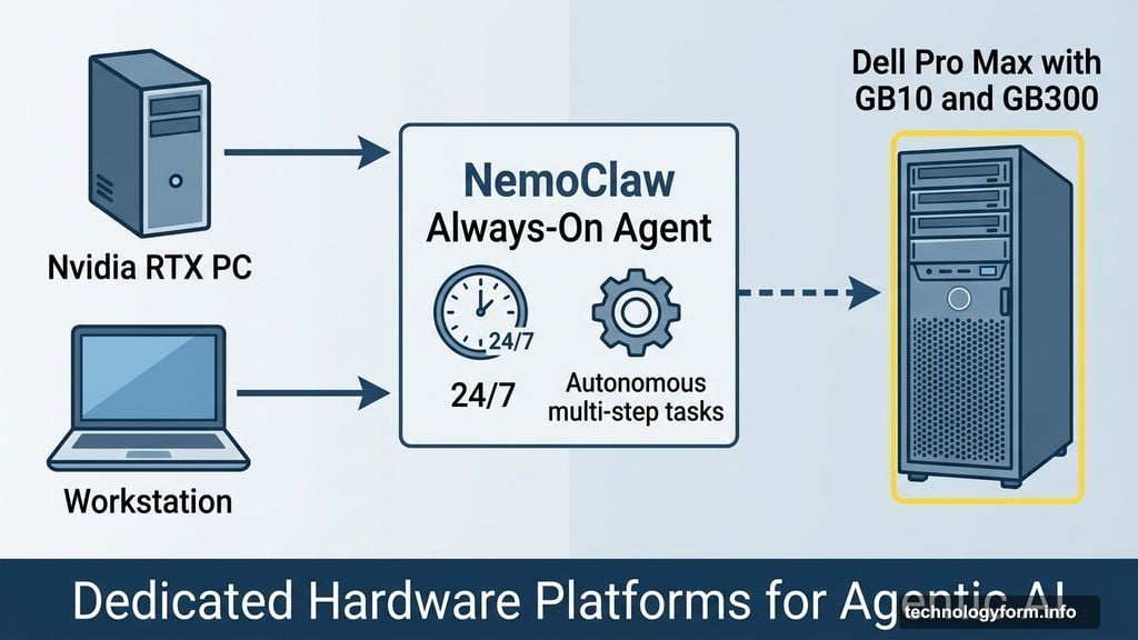 NemoClaw runs on RTX PCs and Dell Pro Max GB10 GB300 hardware